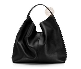 Vogue Crafts and Designs Pvt. Ltd. manufactures Black Hobo Bag at wholesale price.